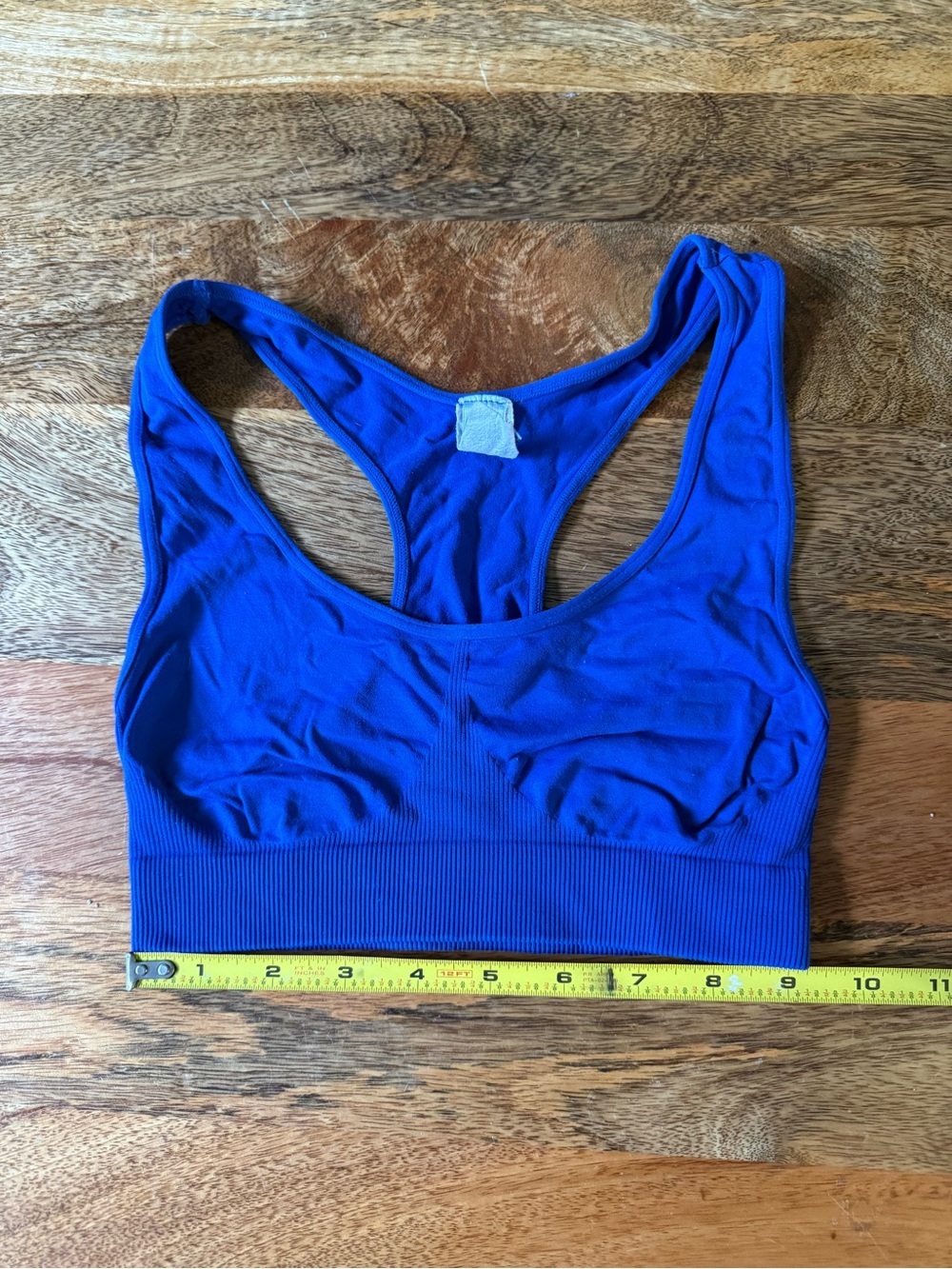 Seamless Racerback Sports Bra in Royal Blue